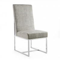 Manhattan Comfort DC030-ST Element Steel Velvet Dining Chair